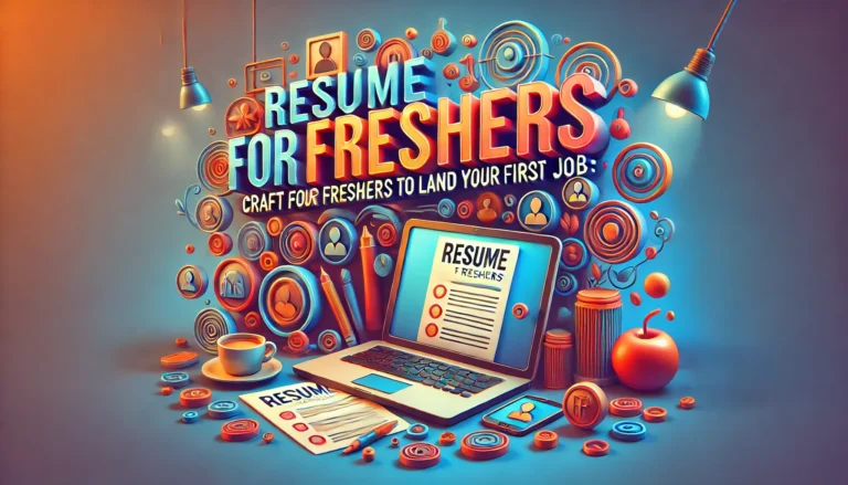 How to Craft the Perfect Resume for Freshers: Your First Step to Landing That First Job