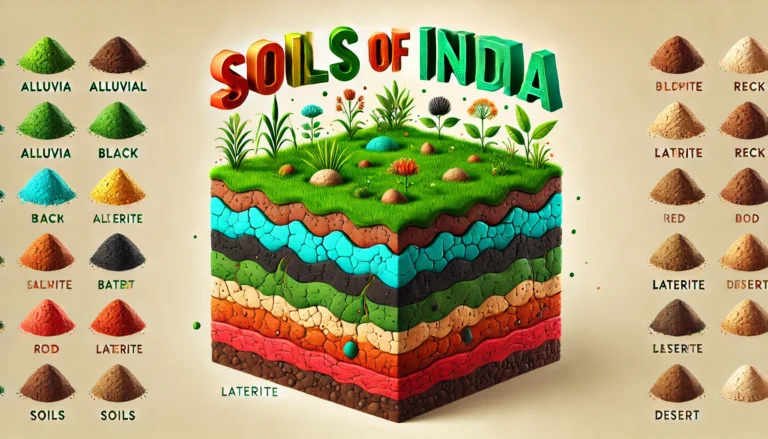 SOILS OF INDIA : Types, Characteristics, and Important MCQ with explanation for Competitive Exams